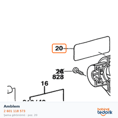 Bosch Amblem — GBM 6 E (2 601 118 573) Bosch Amblem — GBM 6 E (2 601 118 573)
