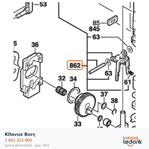 Bosch Kilavuz Burç — GST 100 (2 601 322 900) Bosch Kilavuz Burç — GST 100 (2 601 322 900)