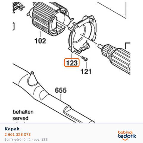 Bosch Kapak — GST 120 E (2 601 328 073) Bosch Kapak — GST 120 E (2 601 328 073)