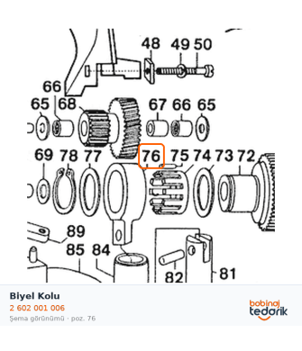 Bosch Biyel Kolu — GSC 2,8 (2 602 001 006) Bosch Biyel Kolu — GSC 2,8 (2 602 001 006)