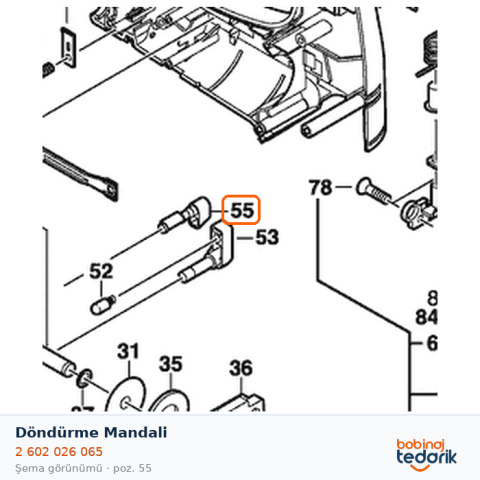 Bosch Döndürme Mandali — GST 100 (2 602 026 065) Bosch Döndürme Mandali — GST 100 (2 602 026 065)