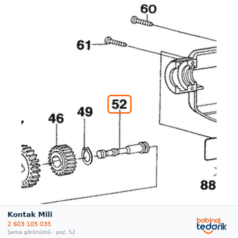 Bosch Kontak Mili — GBM 10-2 (2 603 105 035)