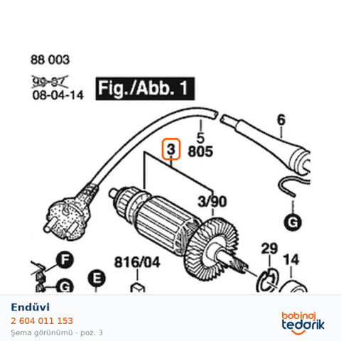 Bosch Endüvi — GST 100 (2 604 011 153) Bosch Endüvi — GST 100 (2 604 011 153)