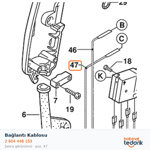 Bosch Bağlantı Kablosu — GBM 1 (2 604 448 153)