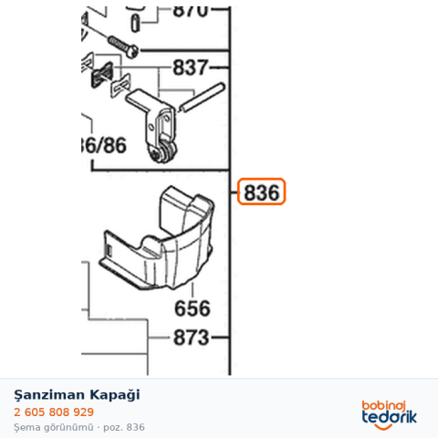 Bosch Şanziman Kapaği — GST 120 E (2 605 808 929) Bosch Şanziman Kapaği — GST 120 E (2 605 808 929)