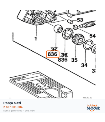 Bosch Parça Seti — GUS 7.2V (2 607 001 084)