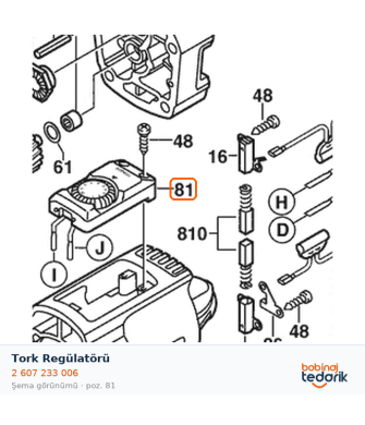 Bosch Tork Regülatörü — GSB 20-2 RET (2 607 233 006)
