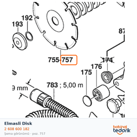 Bosch Elmasli Disk — GNF 45 CA (2 608 600 182)