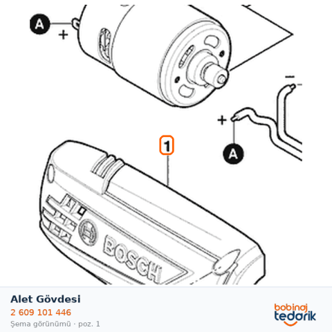 Bosch Alet Gövdesi — GSR 1000 (2 609 101 446) Bosch Alet Gövdesi — GSR 1000 (2 609 101 446)