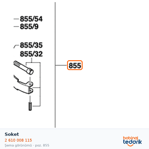 Bosch Soket — GKF 600 (2 610 008 115) Bosch Soket — GKF 600 (2 610 008 115)