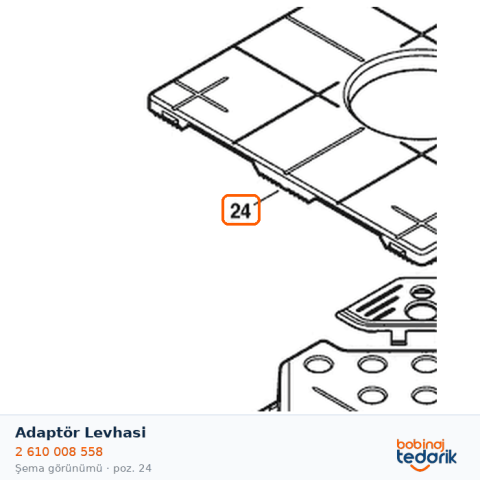Bosch Adaptör Levhasi — GTD 1 (2 610 008 558) Bosch Adaptör Levhasi — GTD 1 (2 610 008 558)