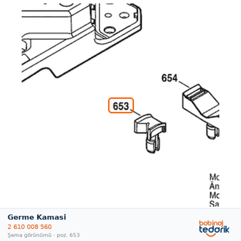 Bosch Germe Kamasi — GTD 1 (2 610 008 560) Bosch Germe Kamasi — GTD 1 (2 610 008 560)