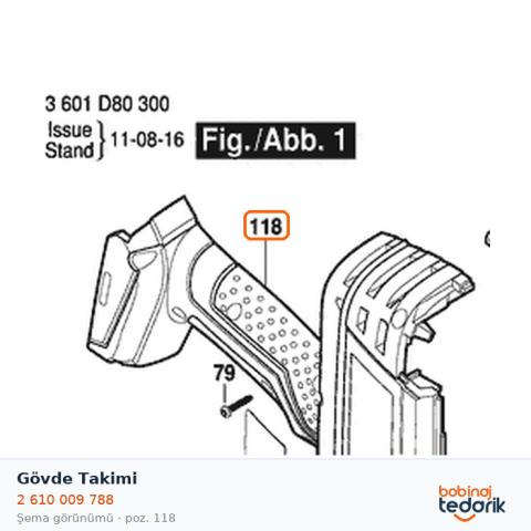 Bosch Gövde Takimi — GSK 18 V-LI (2 610 009 788)