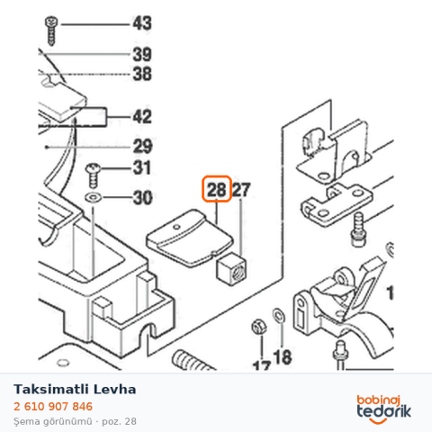 Bosch Taksimatli Levha — GTM 12 (2 610 907 846)