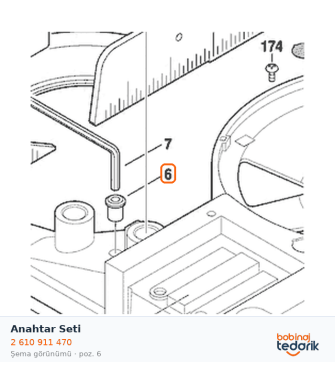 Bosch Anahtar Seti — GTM 12 (2 610 911 470) Bosch Anahtar Seti — GTM 12 (2 610 911 470)