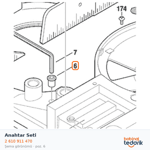 Bosch Anahtar Seti — GTM 12 (2 610 911 470)