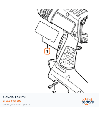 Bosch Gövde Takimi — GDS 18 V-HT (2 610 943 899) Bosch Gövde Takimi — GDS 18 V-HT (2 610 943 899)