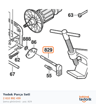 Bosch Yedek Parça Seti — GSA 1100 PE (2 610 992 459)