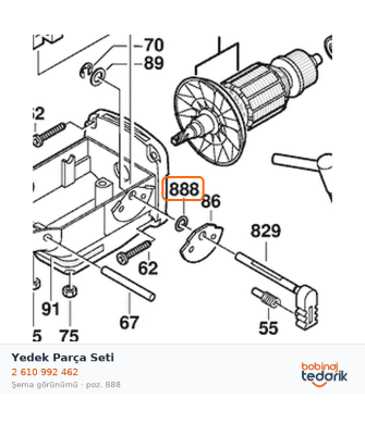 Bosch Yedek Parça Seti — GSA 1100 PE (2 610 992 462)