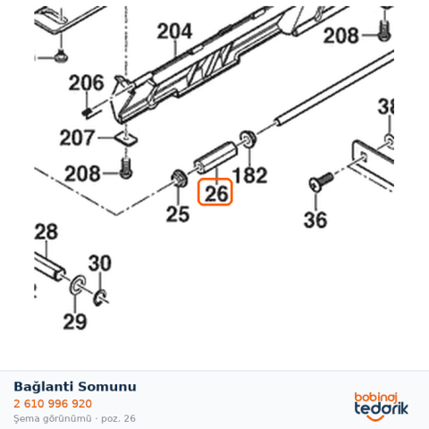 Bosch Bağlanti Somunu — GTS 10 J (2 610 996 920)