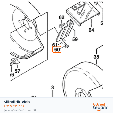 Bosch Silindirik Vida — GSM175 (2 910 021 152) Bosch Silindirik Vida — GSM175 (2 910 021 152)