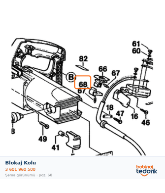 Bosch Blokaj Kolu — GKS 55 S (3 601 960 500) Bosch Blokaj Kolu — GKS 55 S (3 601 960 500)