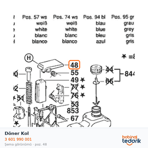 Bosch Döner Kol — GKE 35 BC (3 601 990 001) Bosch Döner Kol — GKE 35 BC (3 601 990 001)