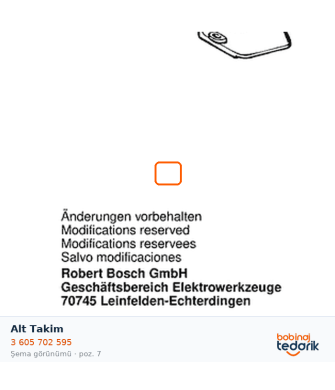 Bosch Alt Takim — GOF 1700 E (3 605 702 595) Bosch Alt Takim — GOF 1700 E (3 605 702 595)