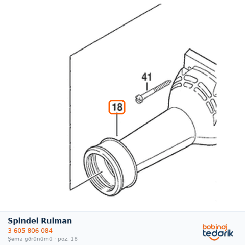 Bosch Spindel Rulman — GGS 6 (3 605 806 084) Bosch Spindel Rulman — GGS 6 (3 605 806 084)