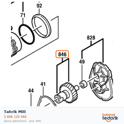 Bosch Tahrik Mili — GSR 6-40 TE (3 606 120 565)