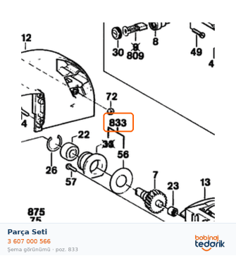 Bosch Parça Seti — GKS 55 S (3 607 000 566)