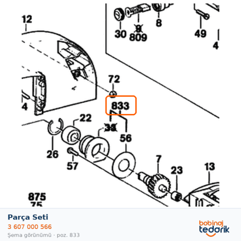 Bosch Parça Seti — GKS 55 S (3 607 000 566) Bosch Parça Seti — GKS 55 S (3 607 000 566)