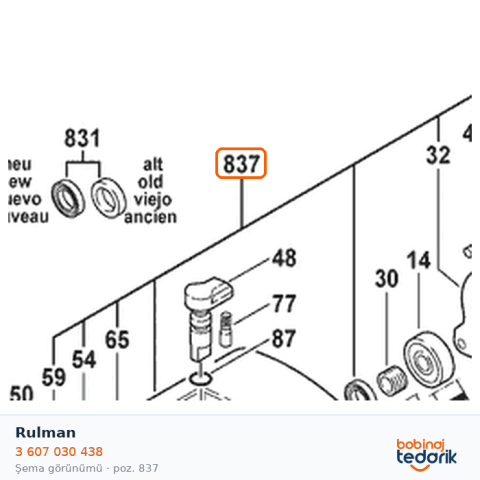 Bosch Rulman — GDB 1600 DE (3 607 030 438) Bosch Rulman — GDB 1600 DE (3 607 030 438)