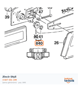Bosch Zincir Dişli — GKE 35 BC (3 607 031 199) Bosch Zincir Dişli — GKE 35 BC (3 607 031 199)