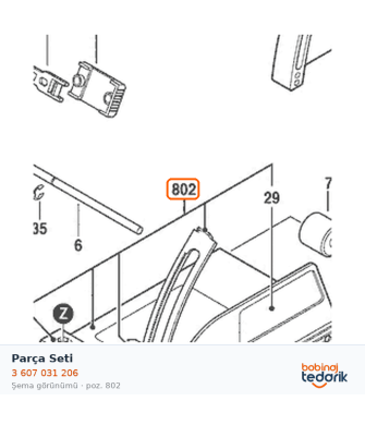 Bosch Parça Seti — GNF 20 CA (3 607 031 206)