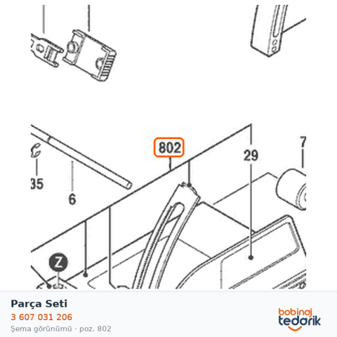 Bosch Parça Seti — GNF 20 CA (3 607 031 206) Bosch Parça Seti — GNF 20 CA (3 607 031 206)