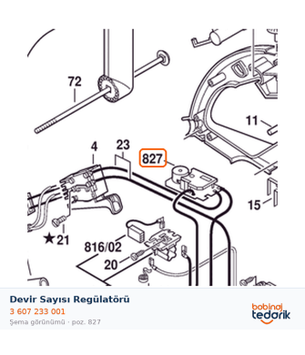 Bosch Devir Sayısı Regülatörü — GFZ 16-35 AC (3 607 233 001) Bosch Devir Sayısı Regülatörü — GFZ 16-35 AC (3 607 233 001)