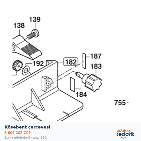 Bosch Kösebent çerçevesi — GFF 22 A (3 609 202 C09) Bosch Kösebent çerçevesi — GFF 22 A (3 609 202 C09)
