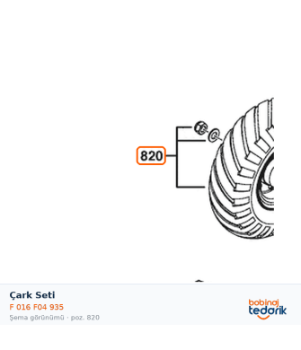 Bosch Çark Seti — GEN 230V (F 016 F04 935) Bosch Çark Seti — GEN 230V (F 016 F04 935)