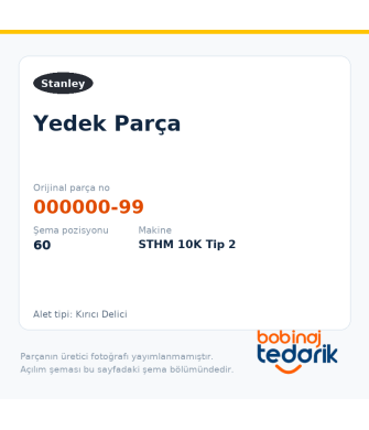 Stanley Yedek Parça — STHM 10K Tip 2 (000000-99)
