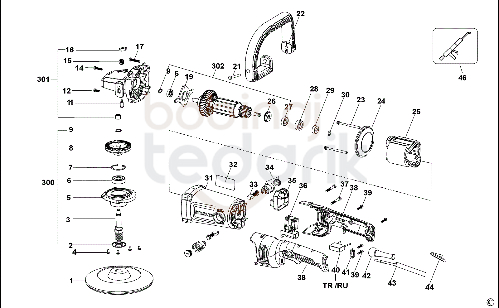 Stanley SP137 patlak şeması