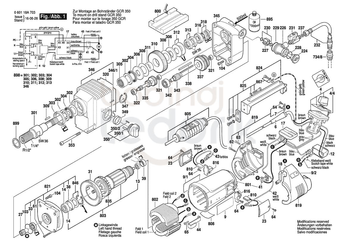 GDB 2200 WE patlak şeması