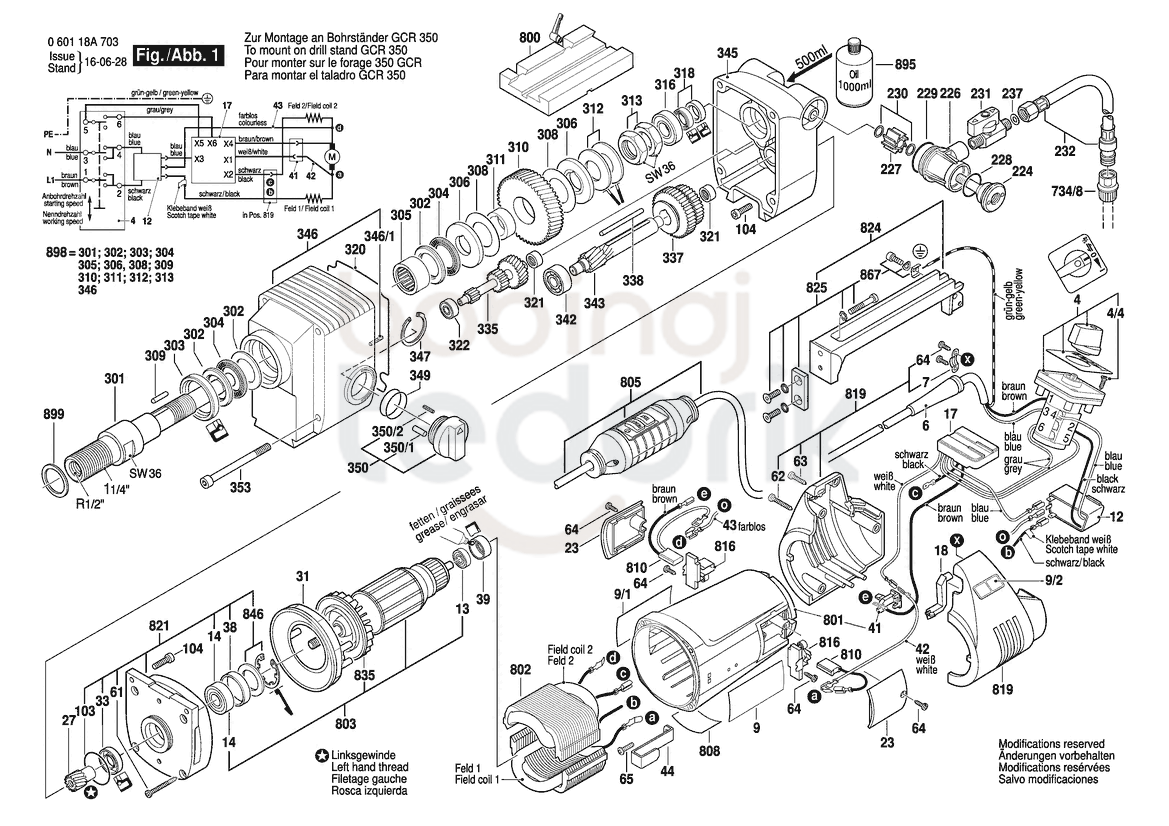 GDB 2200 WE patlak şeması