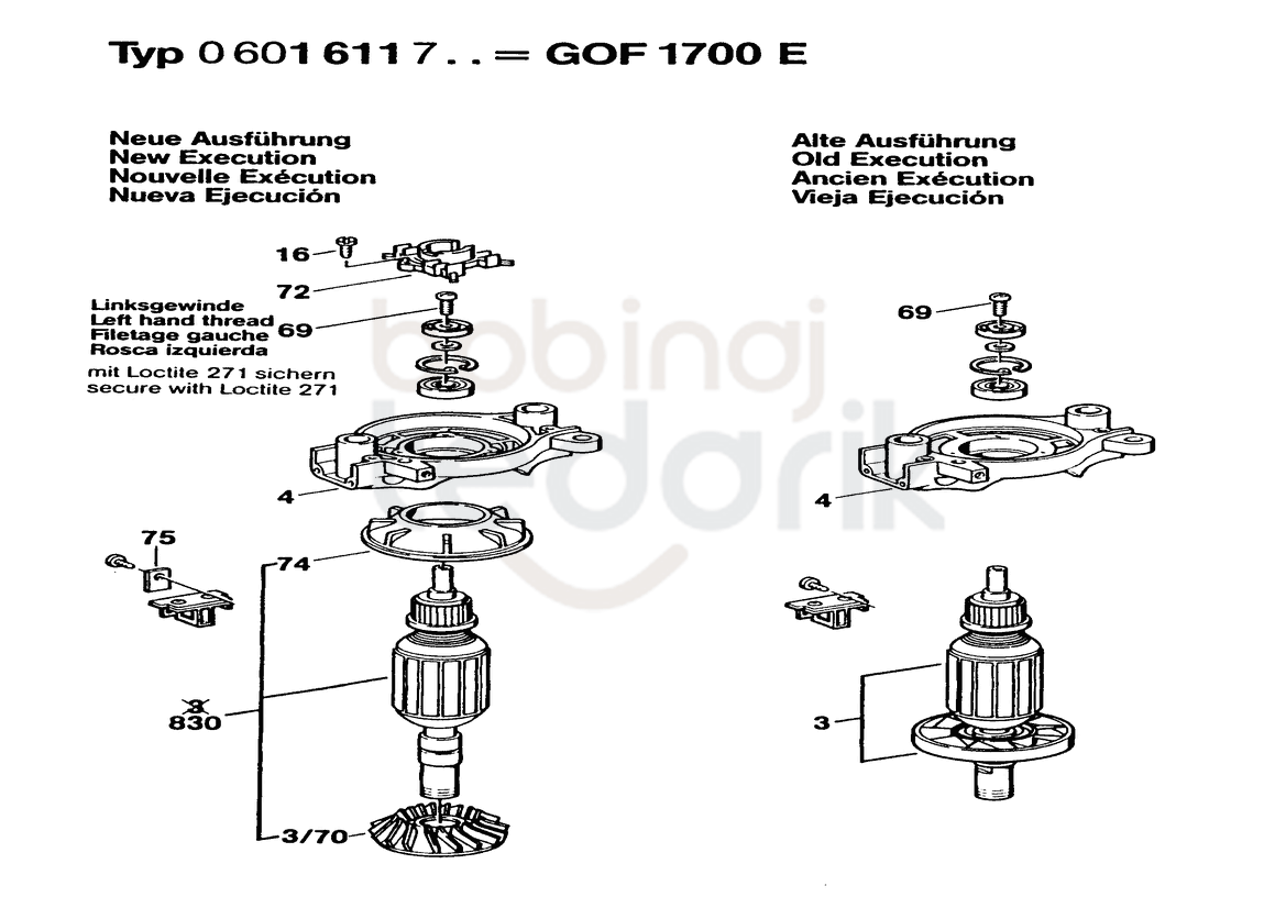 GOF 1700 E patlak şeması