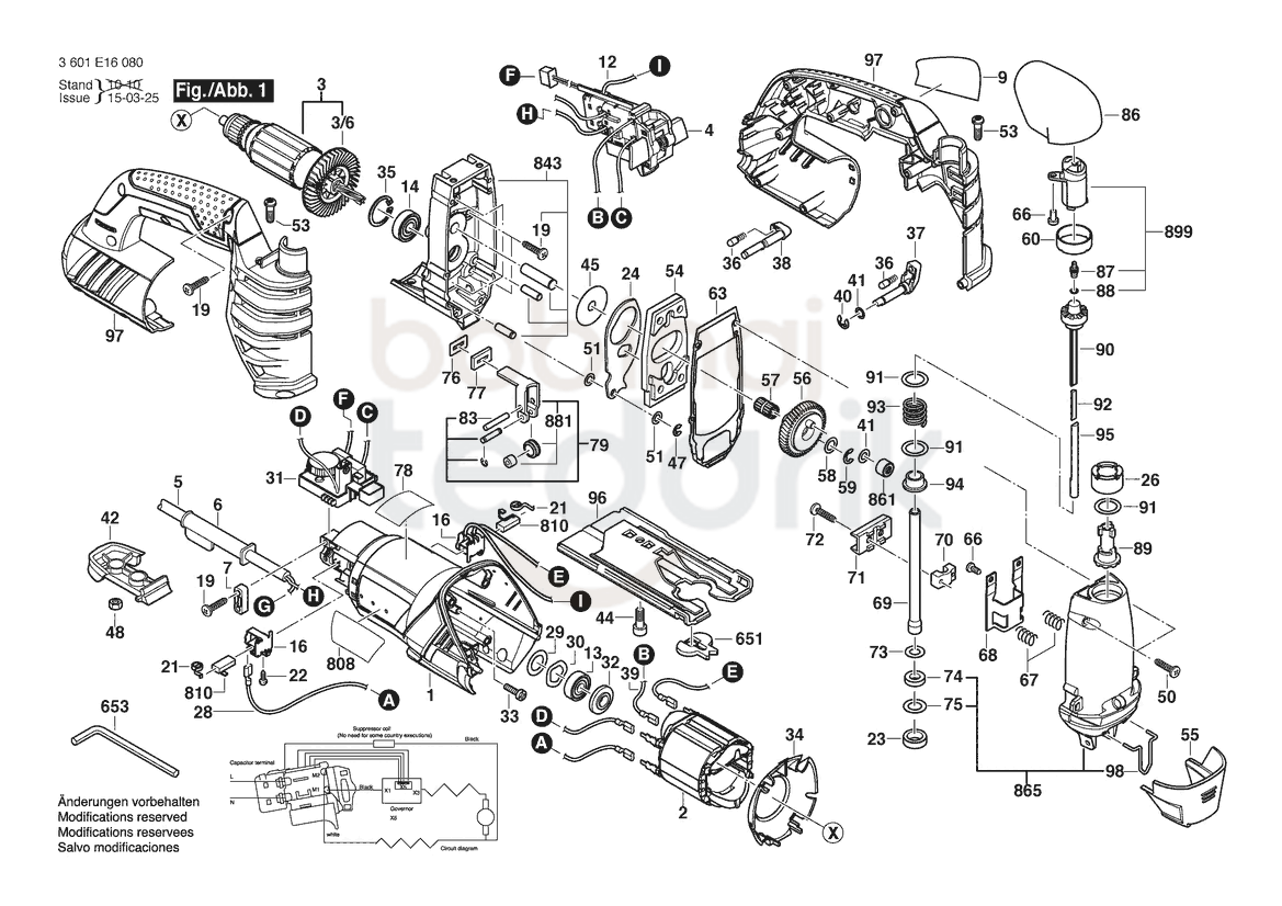 GST 25 Metal patlak şeması